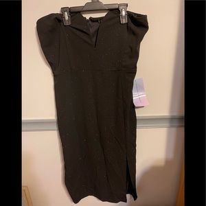 Strapless Dress with Slit